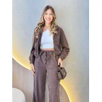 CONJUNTO CALÇA COTELE CAFÉ