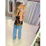 BLUSA ESTAMPADA PRETO