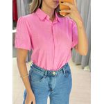 BLUSA BORDADA FLOR ROSA