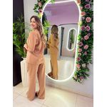 CONJUNTO ALFAIATARIA CAMISA NUDE