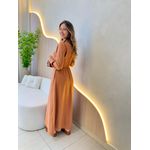 VESTIDO LONGUETE ANANDA CARAMELO