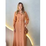 VESTIDO LONGUETE ANANDA CARAMELO