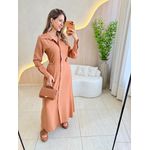 VESTIDO LONGUETE ANANDA CARAMELO