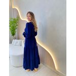 VESTIDO MANGA LONGA VALENTINA AZUL MARINHO