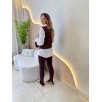 CONJUNTO CAMISA ESTELA MARROM