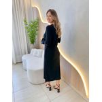 VESTIDO MOLETINHO MANGA PRETO