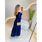 VESTIDO ALICIA MANGA LONGA AZUL MARINHO