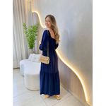 VESTIDO ALICIA MANGA LONGA AZUL MARINHO