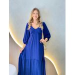 VESTIDO ALICIA MANGA LONGA AZUL MARINHO