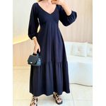 VESTIDO ALICIA MANGA LONGA PRETO