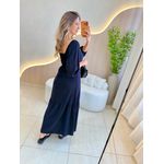 VESTIDO ALICIA MANGA LONGA PRETO