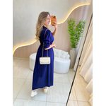 VESTIDO LINHO SHEILA AZUL MARINHO