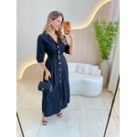 VESTIDO LINHO SHEILA PRETO