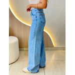 CALÇA JEANS HELENA WIDE LEG JEANS CLARO
