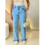 CALÇA JEANS HELENA WIDE LEG JEANS CLARO