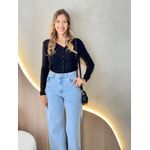 BLUSA CARDIGAN LÃZINHA PRETO