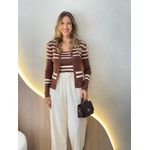 CONJUNTO TRICOT DANUBIA MARROM