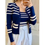 CONJUNTO TRICOT DANUBIA AZUL MARINHO