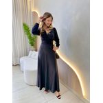 VESTIDO LONGUETE POLIANA PRETO