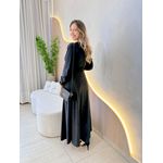 VESTIDO LONGUETE POLIANA PRETO