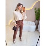CALÇA ALFAIATARIA KAUANE MARROM