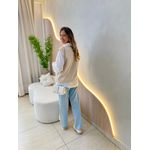 CONJUNTO CAMISA MARIA FLOR AREIA