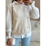 CONJUNTO CAMISA MARIA FLOR AREIA
