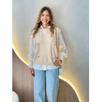 CONJUNTO CAMISA MARIA FLOR AREIA