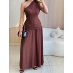 VESTIDO LONGO ANGEL MARROM