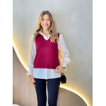 CONJUNTO CAMISA ESTELA MARSALA