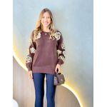 BLUSA TRICOT OLÍVIA MARROM