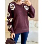 BLUSA TRICOT OLÍVIA MARROM