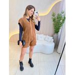 CONJUNTO SHORT DAISY CARAMELO