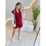 CONJUNTO SHORT DAISY MARSALA