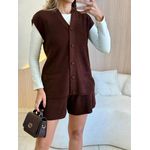 CONJUNTO SHORT DAISY MARROM