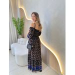 VESTIDO MIDI FERNANDA PRETO FLORIDO
