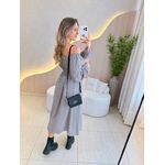 VESTIDO VIOLETA MANGA LONGA XADREZ