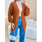 BLUSA CARDIGAN MANGA LONGA SUELEN CARAMELO