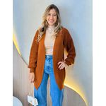 BLUSA CARDIGAN MANGA LONGA SUELEN CARAMELO