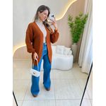 BLUSA CARDIGAN MANGA LONGA SUELEN CARAMELO