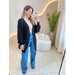 BLUSA CARDIGAN MANGA LONGA SUELEN PRETO