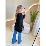 BLUSA CARDIGAN MANGA LONGA SUELEN PRETO