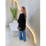 BLUSA CARDIGAN MANGA LONGA SUELEN PRETO