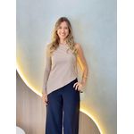 BLUSA CANELADA TATI CAPUCCINO
