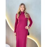 VESTIDO MANGA LONGA OHANA MARSALA
