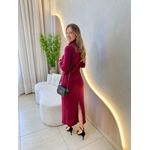 VESTIDO MANGA LONGA OHANA MARSALA