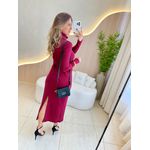 VESTIDO MANGA LONGA OHANA MARSALA