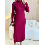 VESTIDO MANGA LONGA OHANA MARSALA
