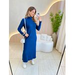 VESTIDO MANGA LONGA OHANA AZUL MARINHO