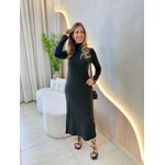 VESTIDO MANGA LONGA OHANA PRETO